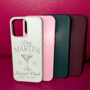 Iphone 15 pro max Phone Case Set (4 pc.)